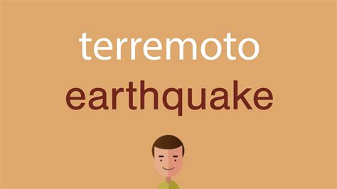 terremoto in english